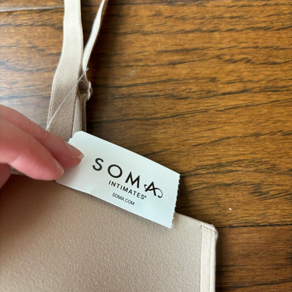 Soma Cream Strapless Bra with Molded Cups - Picture 3 of 4